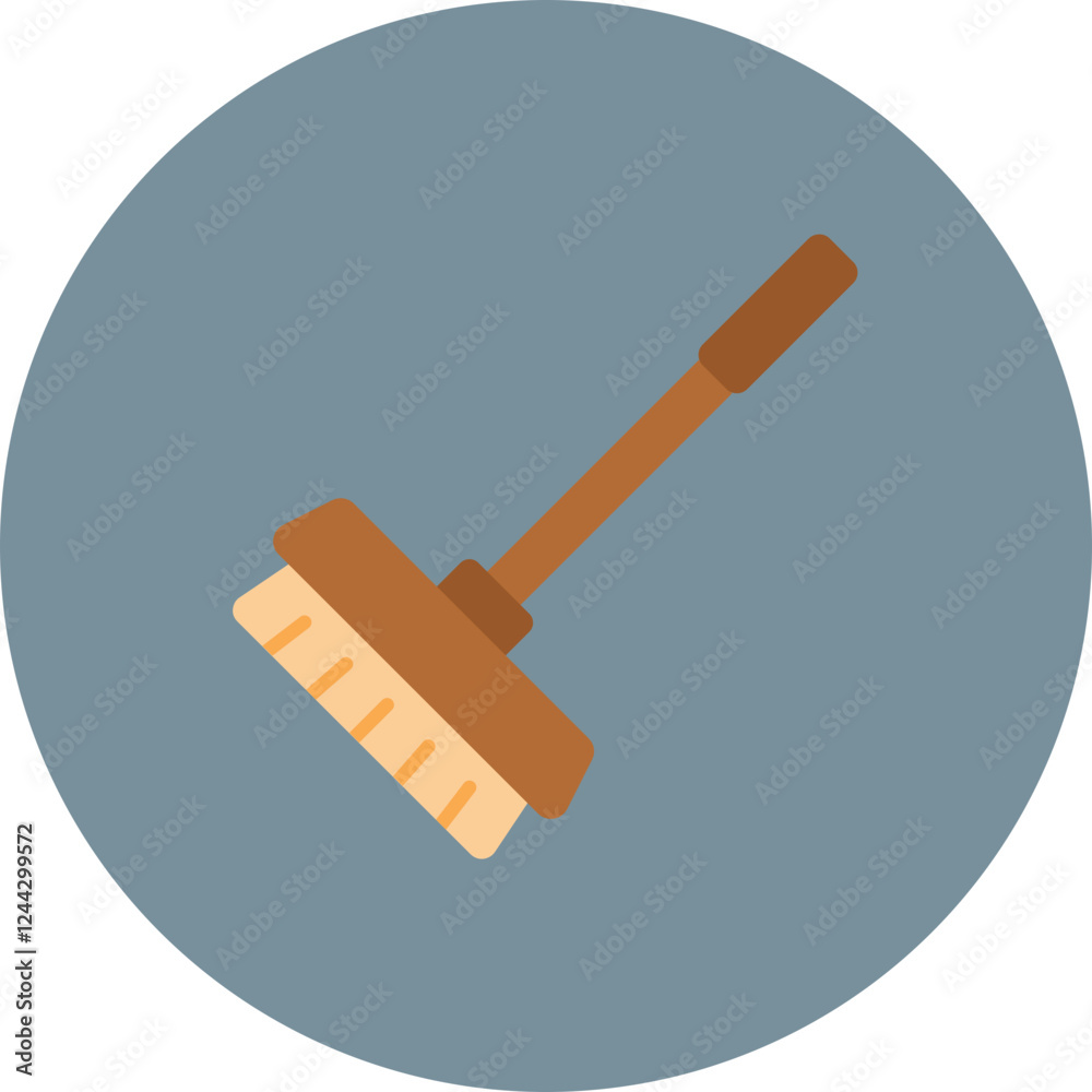 Wall mural Broom Icon