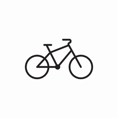 mountain bicycle sport icon vector sign