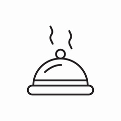 food service cover icon vector sign