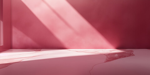 rich pink background with light and shadows