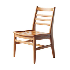 wooden chair isolated on white