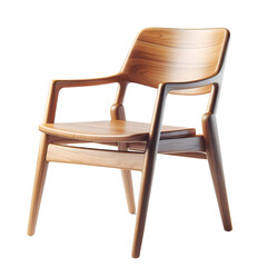 old wooden chair isolated