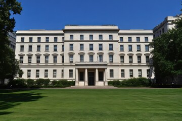 Fototapeta premium Grand building on a sunny day