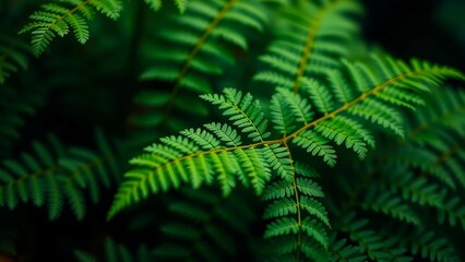 Close-up of a lush green Maidenhair Fern with detailed leaves providing a natural background wallpap