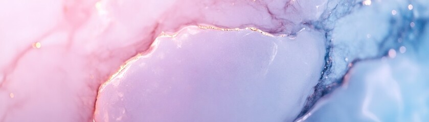 This artwork showcases a hand-painted galaxy featuring smooth watercolor strokes blending soft purples, blues, and whites. The dreamy aesthetic offers a serene and whimsical backdrop