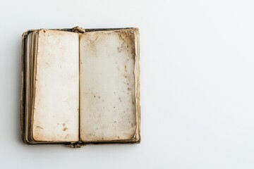 old book on white background