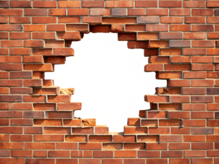 hole in brick wall