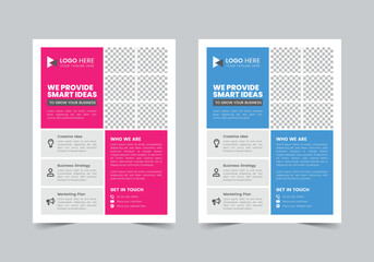 Professional Business Flyer Template , CMYK , Print Ready , Marketing Agency Social Media Post Template, Facebook Post, ,LinkedIn Post