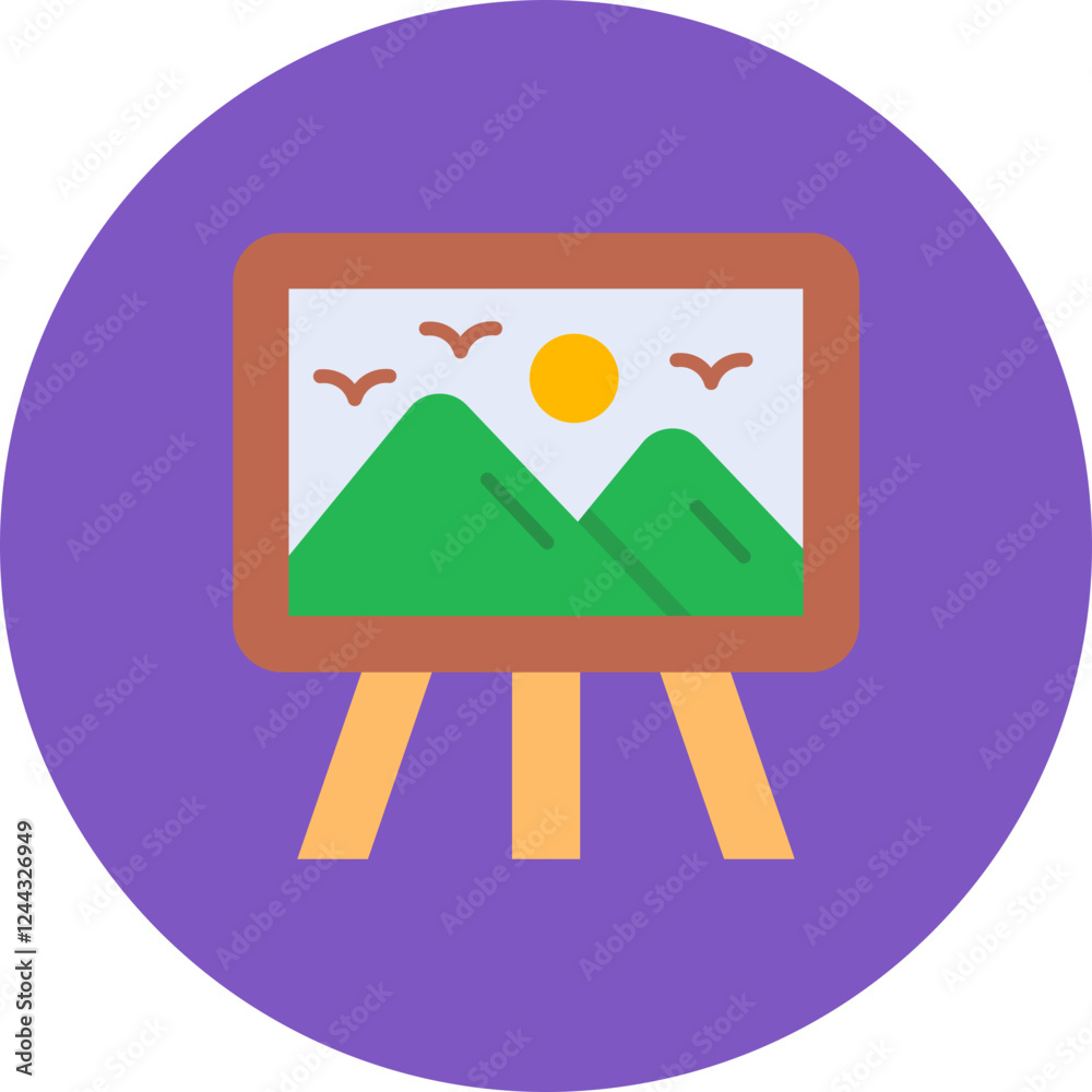 Sticker Canvas Icon