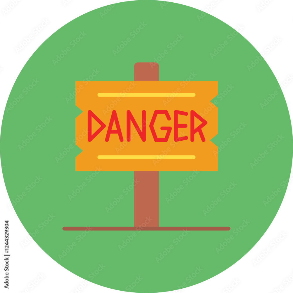 Sticker Danger Icon