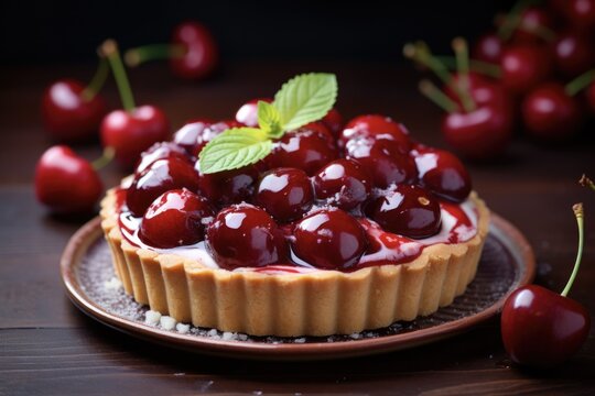 Indulge in Sweetness with our Cherry Tart- a Perfectly Baked Dessert Pie