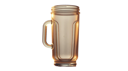 Photo of empty jar isolated on transparent background