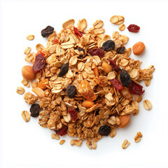 Obraz premium Granola isolated on white background