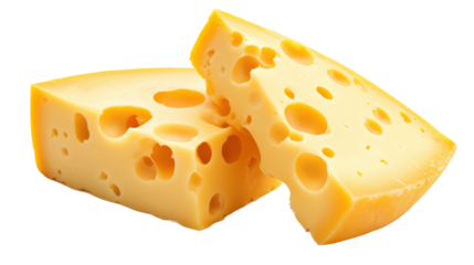 Cheese cutting techniques kitchen food guide bright setting isolated on transparent background