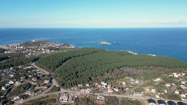 aerial view of riva beykoz