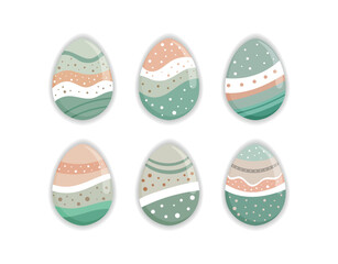 Decorative Pastel Easter Eggs Art