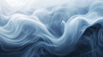 Fototapeta premium Abstract smoky texture in soft blue tones, offering a minimalist and ethereal background for creative design