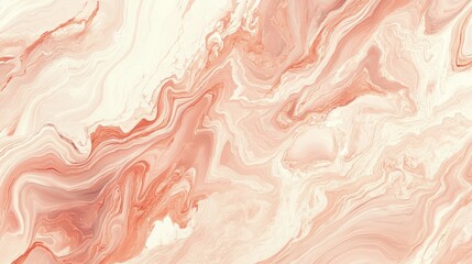 Fototapeta premium Abstract Fluid Marble Texture in Soft Pink and Cream Tones