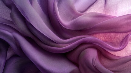 Fototapeta premium Elegant draped fabric background in shades of purple and pink, perfect for fashion design and luxurious textile presentations or as a versatile backdrop for creative project