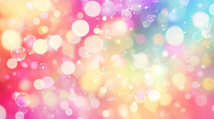 Obraz premium The image features a vibrant and colorful array of soap bubbles