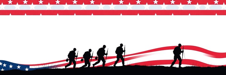 Memorial Day: Honoring Heroes in Stars and Stripes Silhouette
