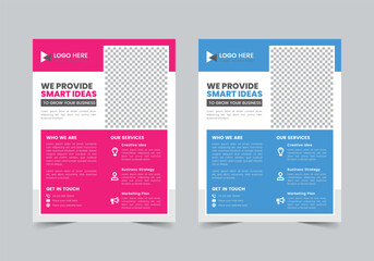Professional Business Flyer Template , CMYK , Print Ready , Marketing Agency Social Media Post Template, Facebook Post, ,LinkedIn Post