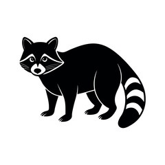 Professional Racoon Silhouette Vectors for Logo and Icon Design





