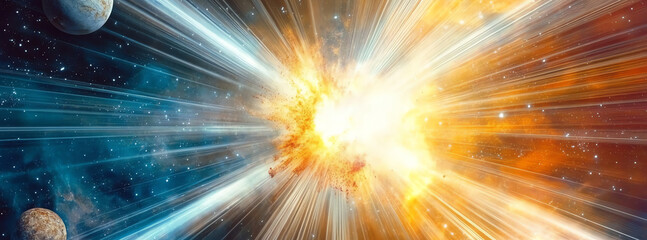 Obraz premium stellar explosion, AI generated
