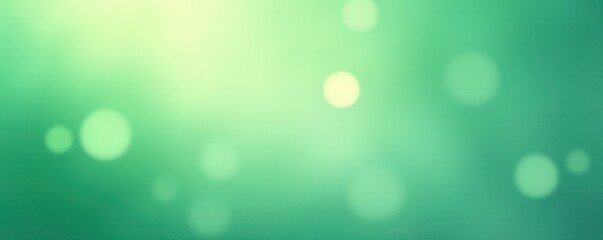 Obraz premium Abstract seafoam green bokeh, nature's soft glow , emerald green, nature light