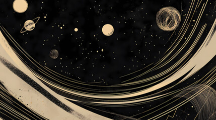 black beige geometric vintage