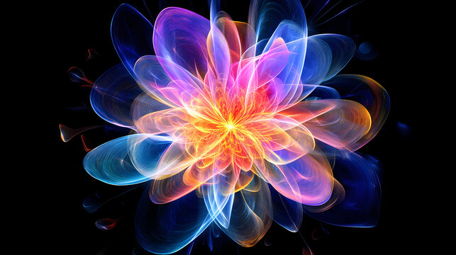 chakra colorful pineal blooming