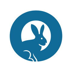 Initial Rabbit Logo Combine With Letter O Vector Template