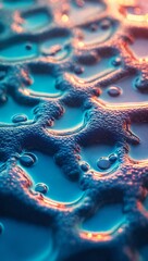 Fototapeta premium Abstract background with flowing shapes resembling overflows of liquid and fuel oil. Dark and oily shades create a deep, mysterious and industrial effect with a smooth texture.