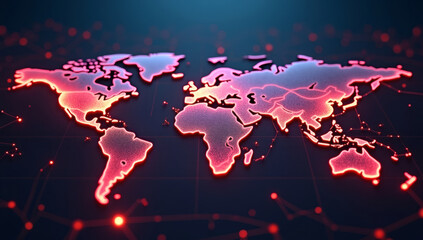 Fototapeta premium Global network background