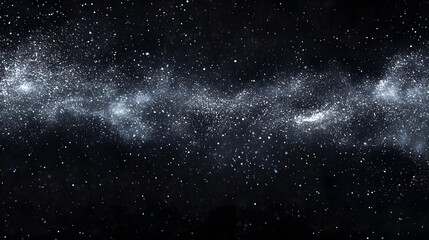 Obraz premium A deep, dark space filled with faint cosmic dust and subtle nebula swirls, offering a mysterious and infinite vibe.