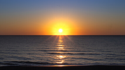 sunrise over the sea