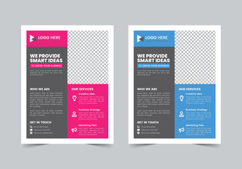 Professional Business Flyer Template , CMYK , Print Ready , Marketing Agency Social Media Post Template, Facebook Post, ,LinkedIn Post