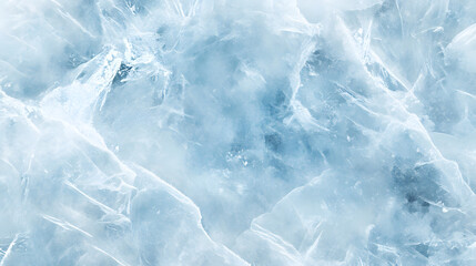 Obraz premium A crystalline texture with icy patterns forms an abstract, frozen landscape, evoking coldness and serenity in delicate hues of white and blue.