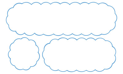 clouds symbol icon. white isolated background