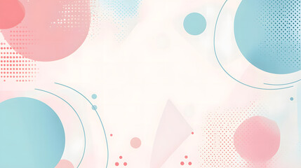 A whimsical design with overlapping circles and pastel tones, creating a harmonious and relaxing feel.