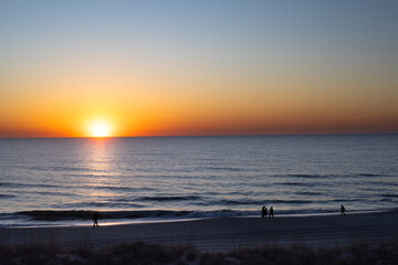 sunrise over the sea