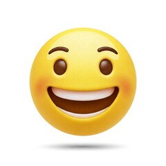 Fototapeta premium happy smiley face emoji 