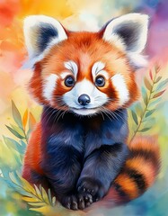 Kleiner roter Pandabär