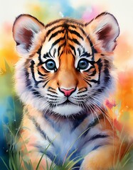 Obraz premium Kleiner Tiger
