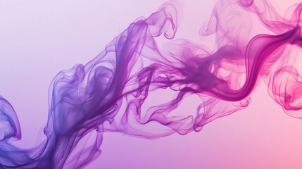 Fototapeta premium Abstract Purple and Pink Smoke Swirls: A Dreamy Visual Symphony