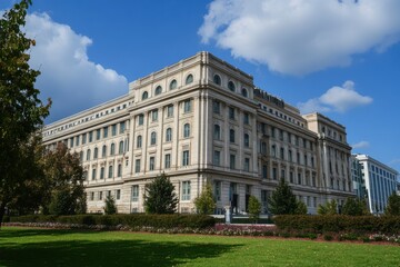 Grand building on a sunny day