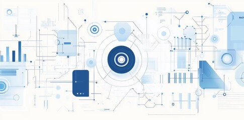 Obraz premium abstract technology background