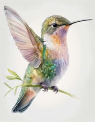 Fototapeta premium Hübscher bunter Kolibri