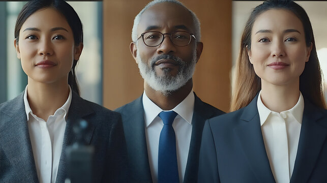  diverse team having a virtual meeting on project timelines