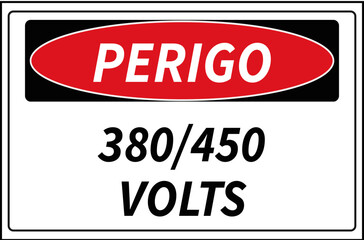 Perigo 380-450 volts